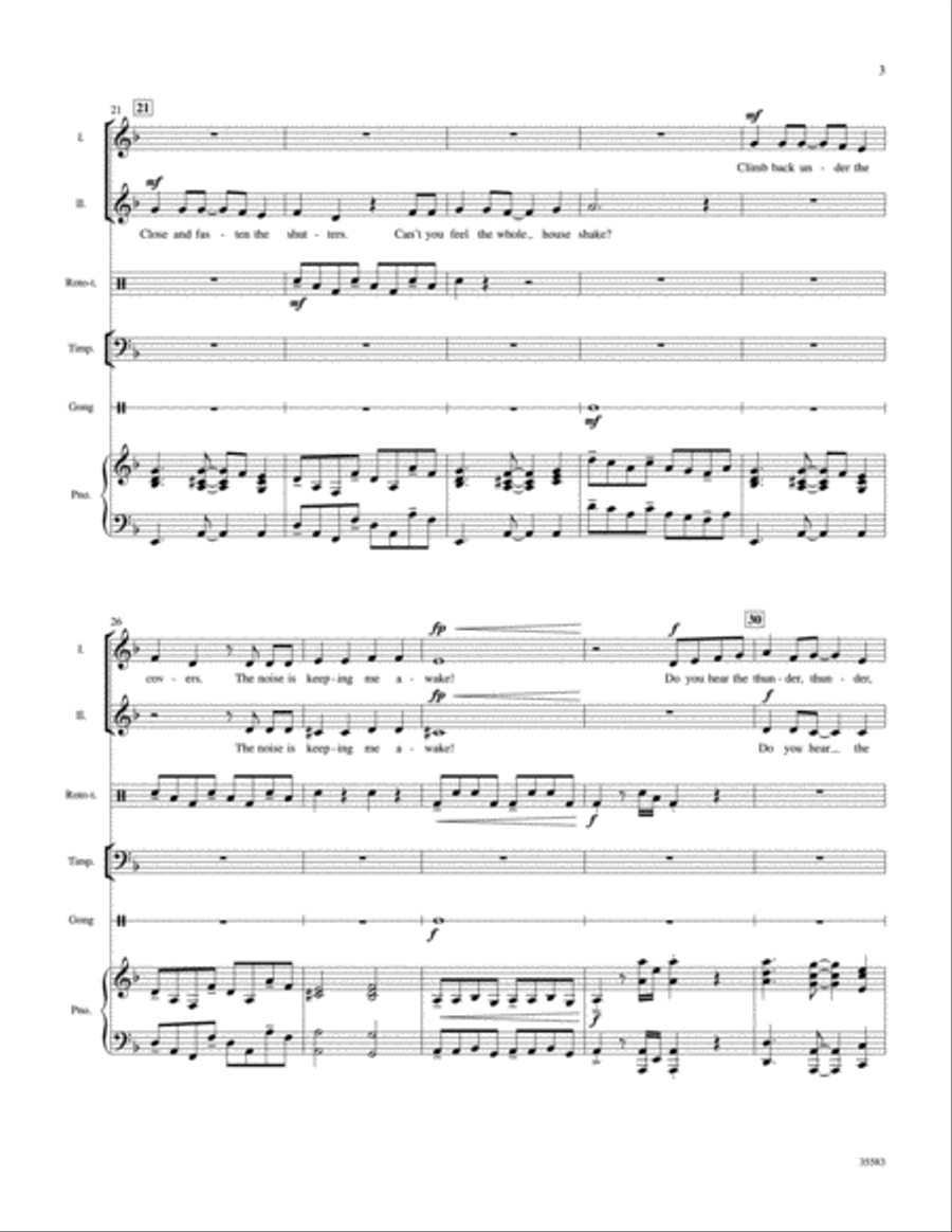 Thunder!: Score Score scores gallery preview page 3