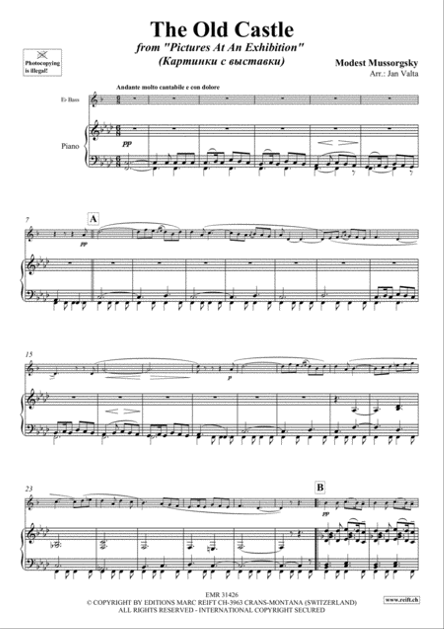 The Old Castle Piano Accompaniment scores gallery preview page 3