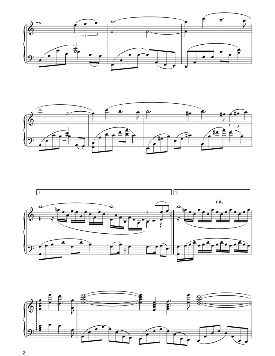 Somewhere In Time Piano Solo scores gallery preview page 2