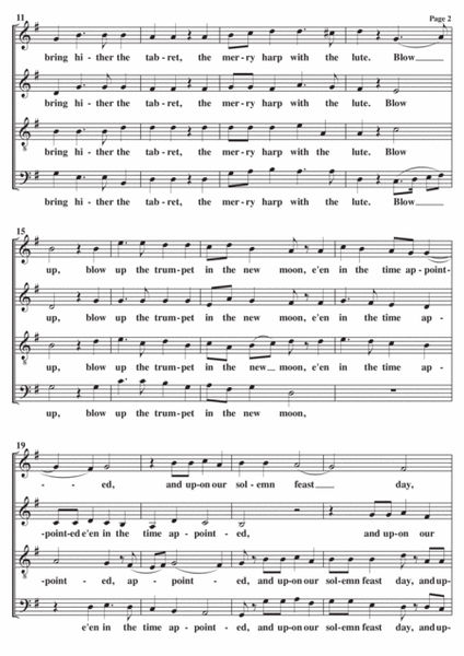 O Sing Joyfully Adrian Batten A Cappella SATB image number null