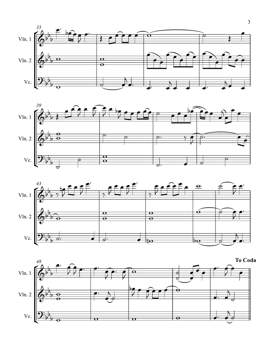 Your Song String Trio scores gallery preview page 3