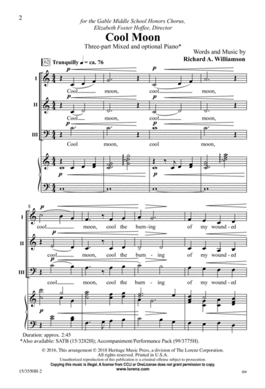 Cool Moon 3-Part scores gallery preview page 2