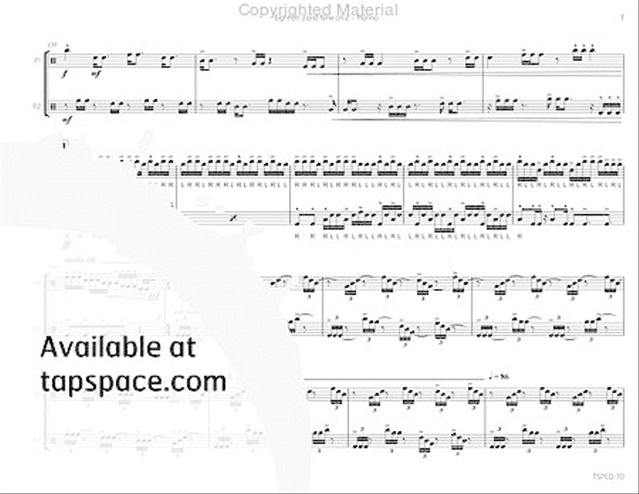 Eight on 3 and Nine on 2 Percussion scores gallery preview page 12