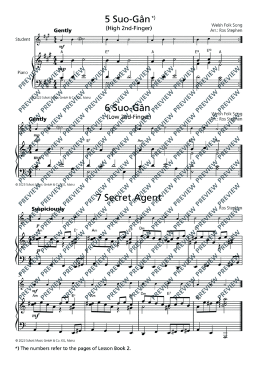 Violin Junior: Piano accompaniments 2 Violin Solo scores gallery preview page 5