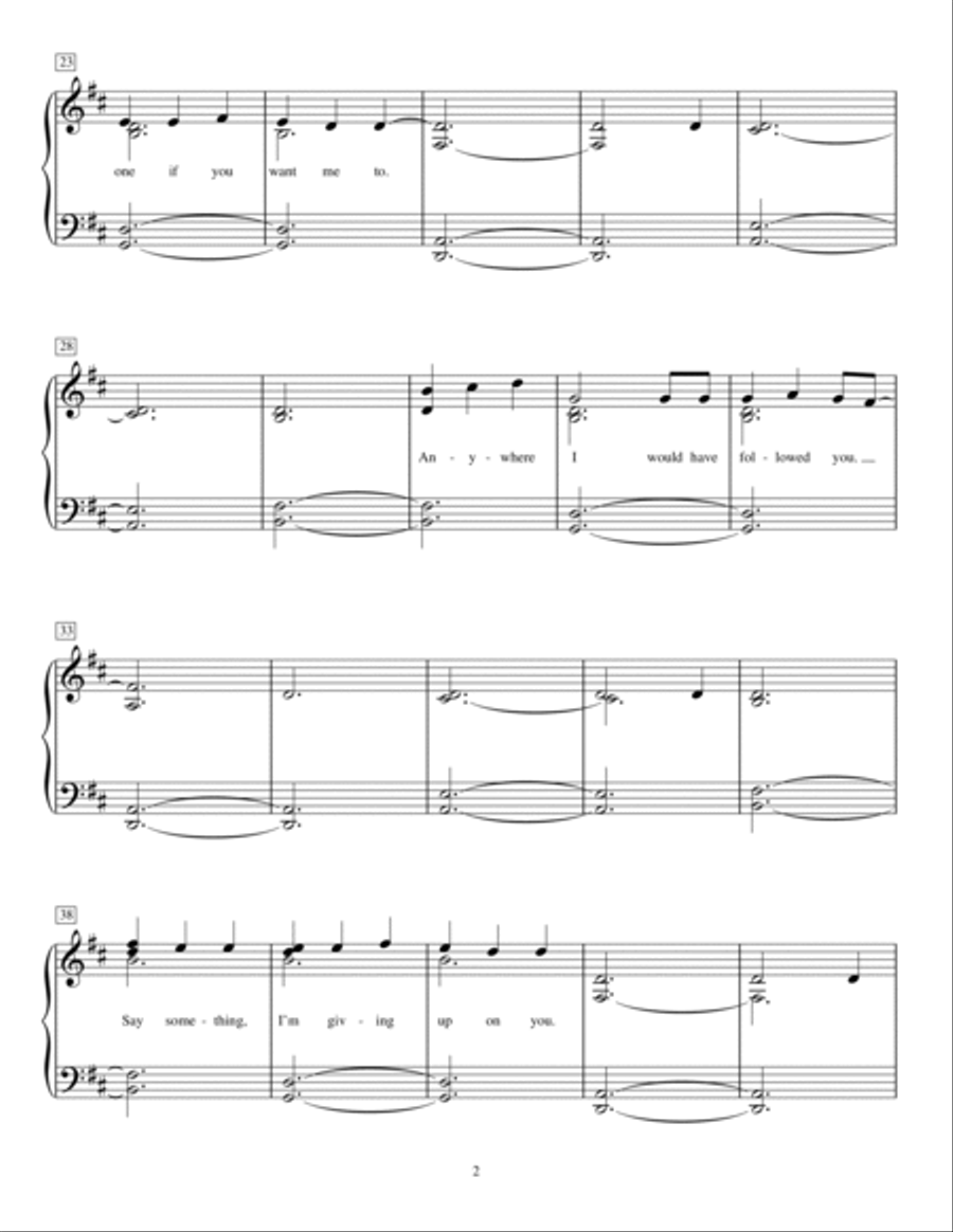 Say Something Say Something Piano Method scores gallery preview page 2
