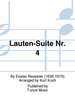 Book cover for Lauten-Suite Nr. 4