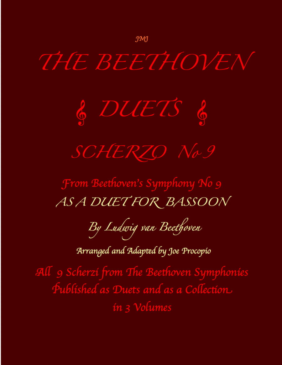 The Beethoven Duets For Bassoon Scherzo No. 9 image number null