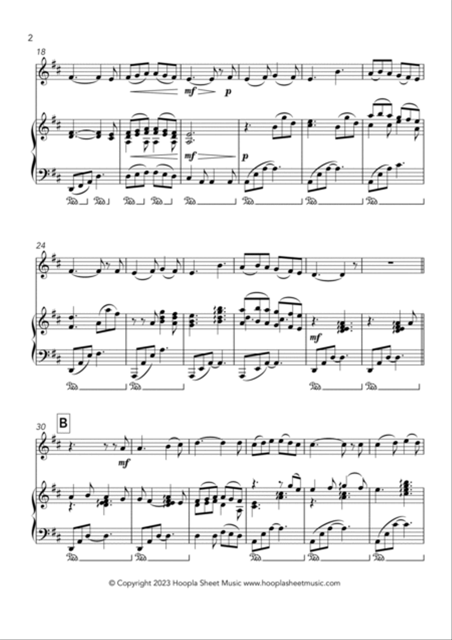 Tu Scendi Dalle Stelle Violin Solo scores gallery preview page 2