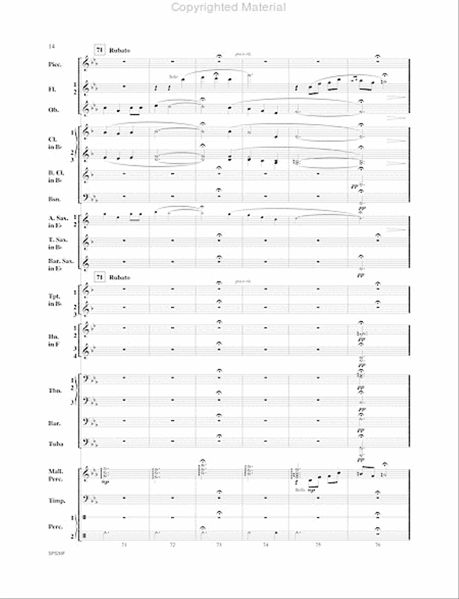 I Wonder As I Wander I Wonder As I Wander Concert Band scores gallery preview page 15