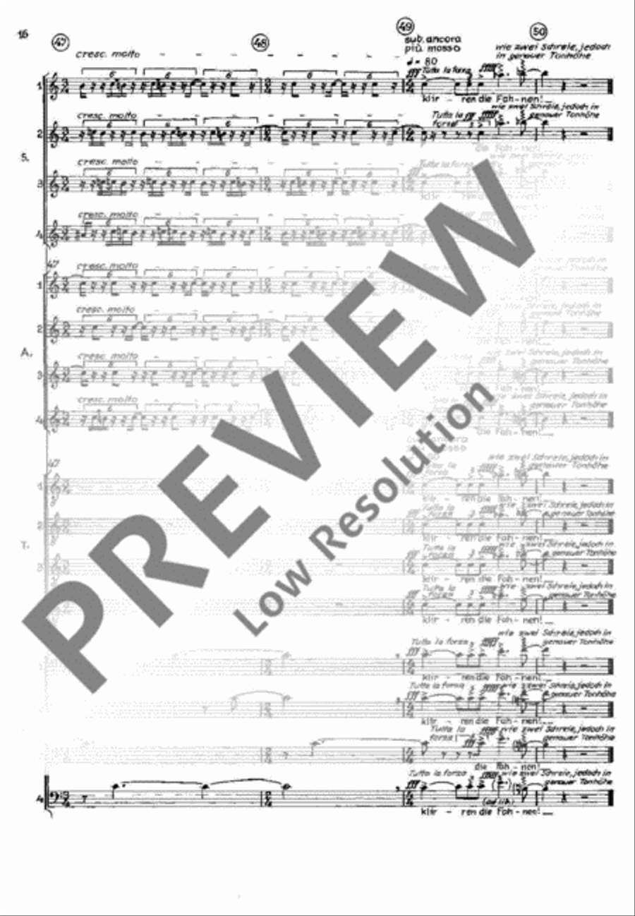 Drei Phantasien 4-Part scores gallery preview page 17