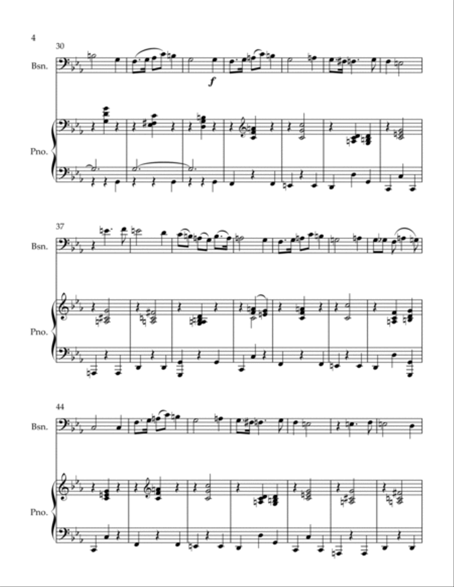 Mazurka Bassoon scores gallery preview page 4