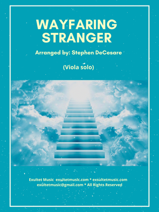 Book cover for Wayfaring Stranger (Viola solo and Piano)