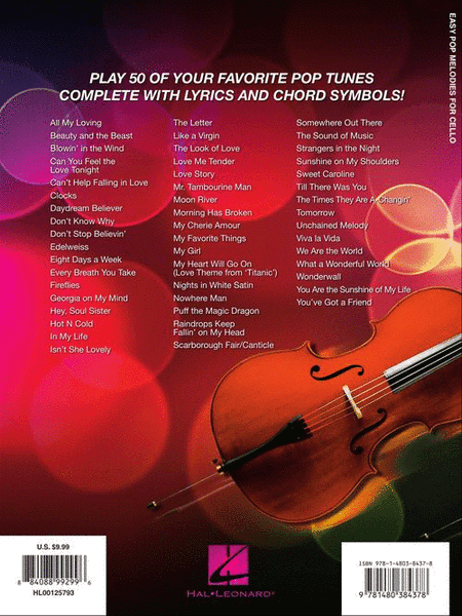 Easy Pop Melodies Easy Pop Melodies Cello scores gallery preview page 6