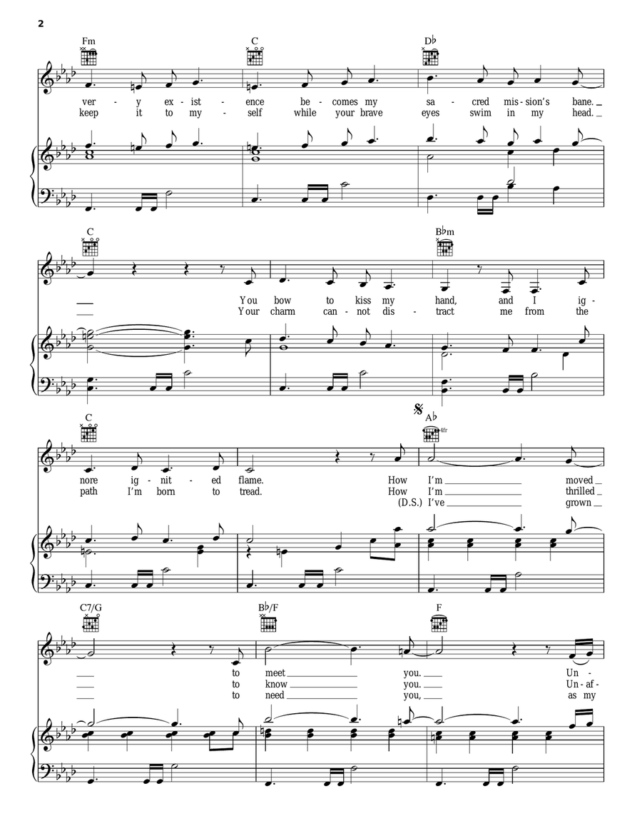 I Remain I Remain Piano, Vocal, Guitar scores gallery preview page 2