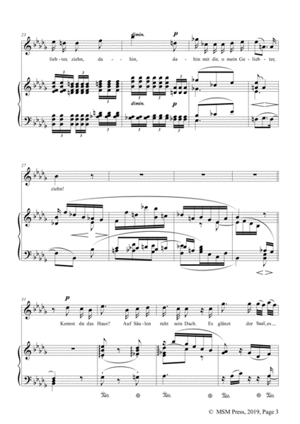 Schumann-Mignon(Kennst du das Land),Op.98a No.1,in b flat minor,for Vioce&Pno