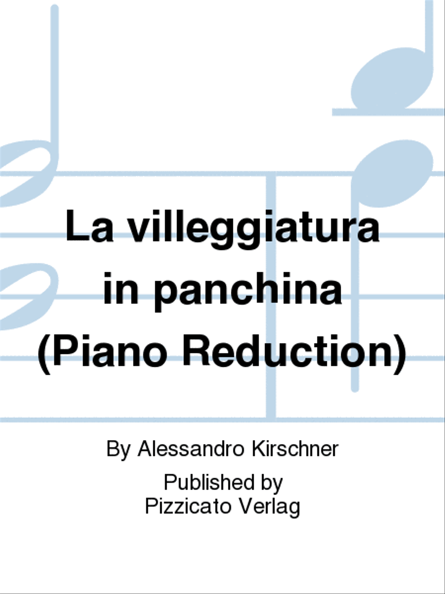 La villeggiatura in panchina (Piano Reduction) Piano scores gallery preview page 1