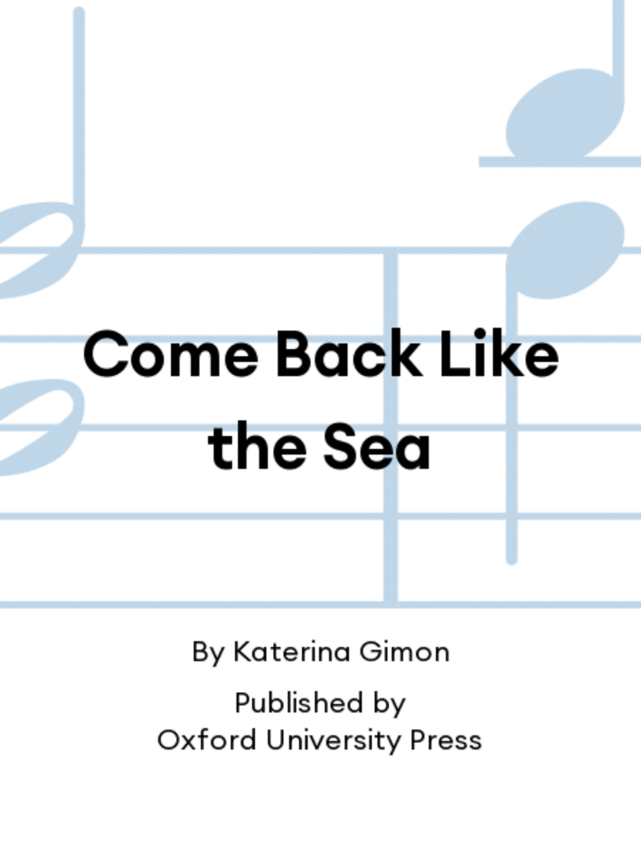 Come Back Like the Sea
