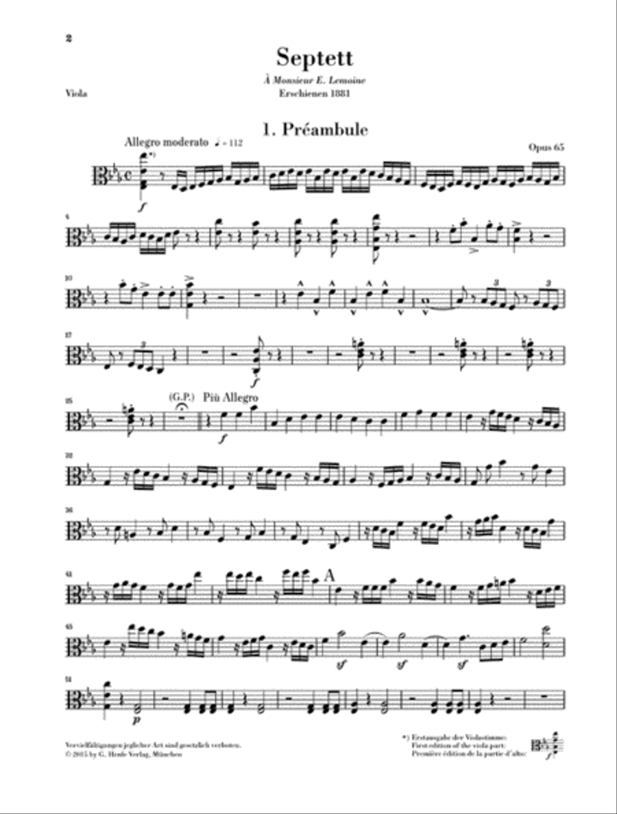 Septet in E-flat Major, Op. 65 Cello scores gallery preview page 5