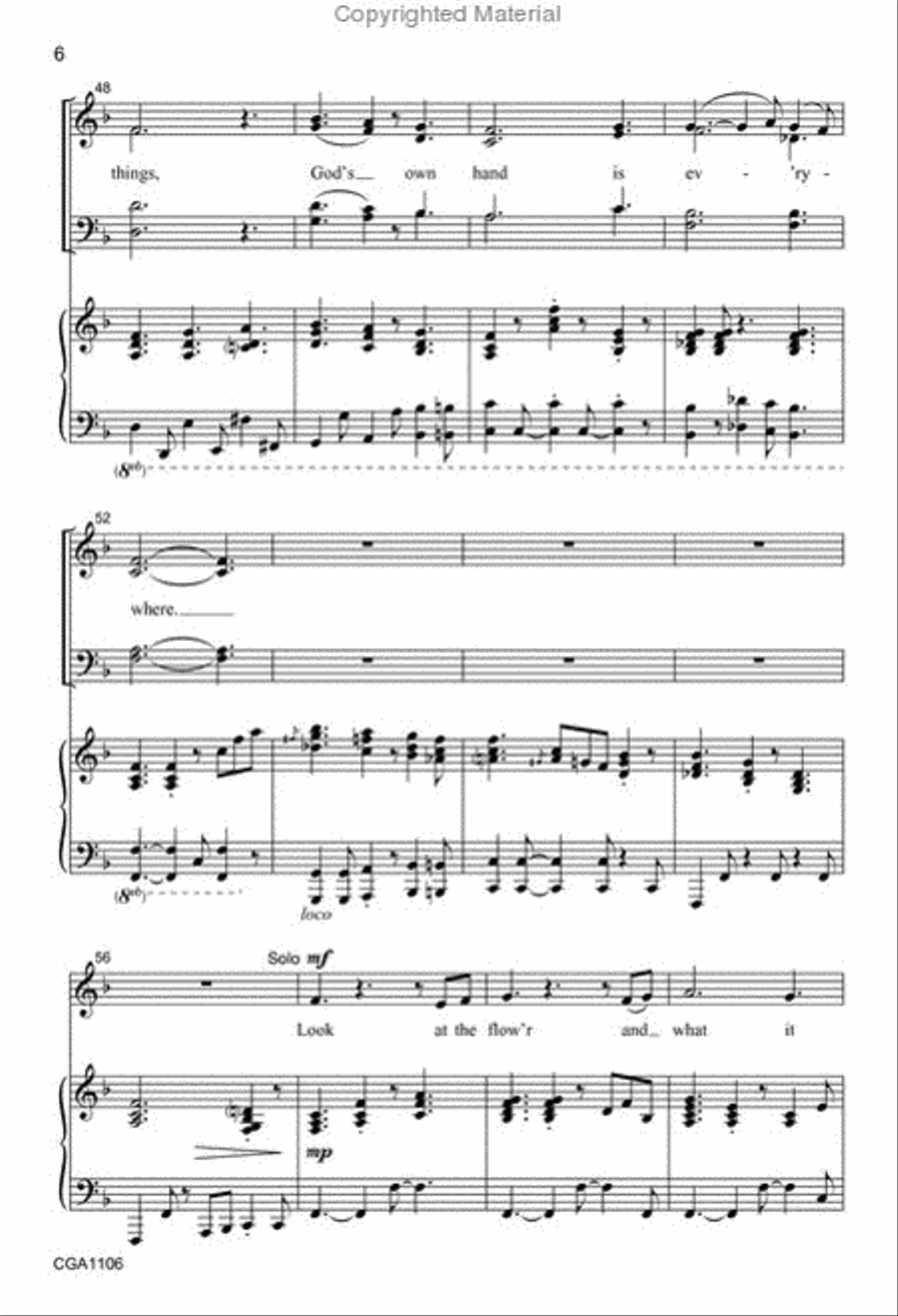 The Smallest Things 4-Part scores gallery preview page 6
