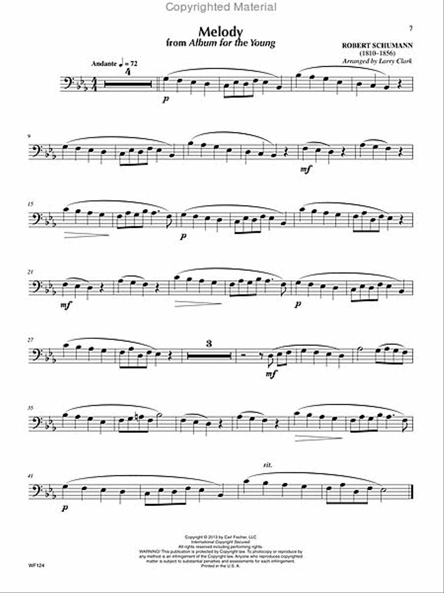First Festival Solos for Trombone Piano Accompaniment scores gallery preview page 2