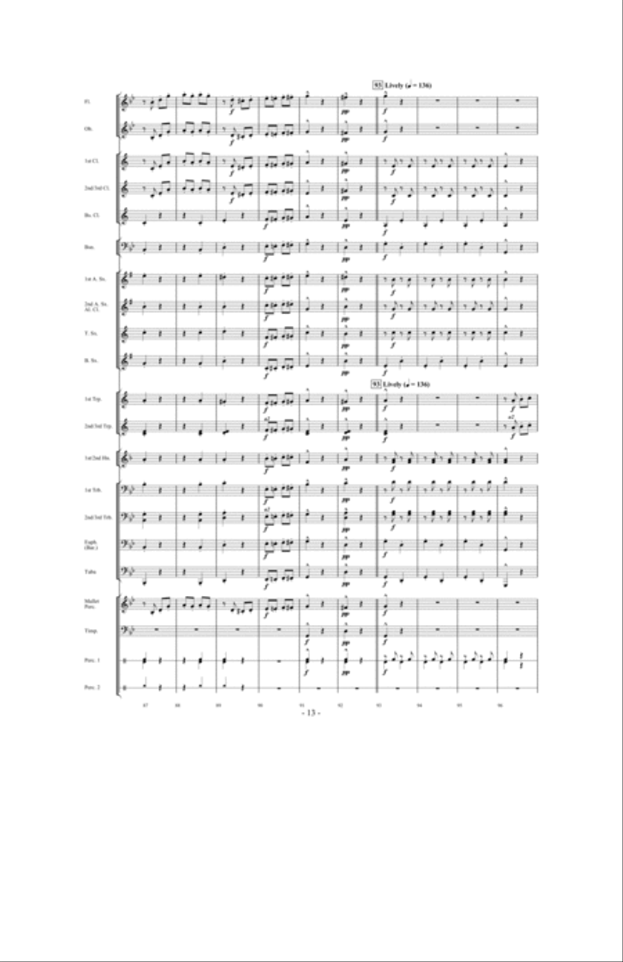 Gypsy Caravan Concert Band scores gallery preview page 12