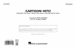 Cartoon Hits! - Conductor Score (Full Score)
