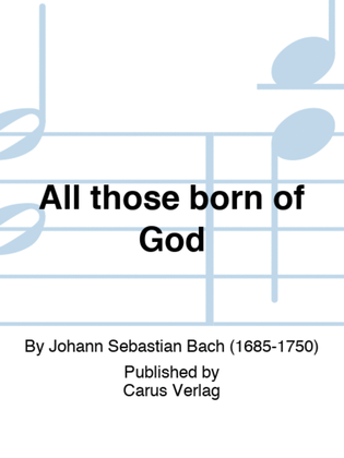 Book cover for All those born of God