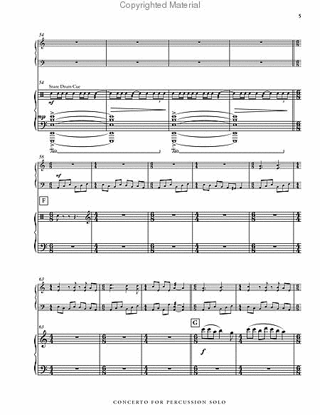 Concerto for Percussion Solo (piano reduction)