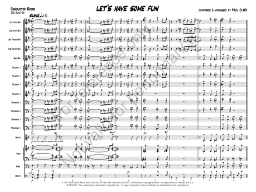 Let's Have Some Fun Jazz Ensemble scores gallery preview page 2