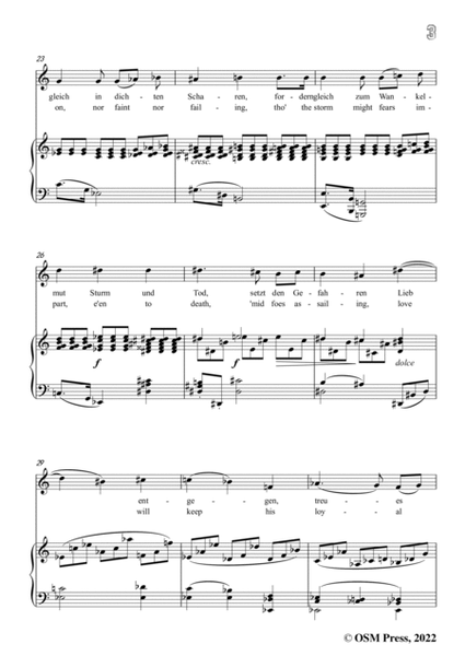 Brahms-Treue Liebe dauert lange,Op.33 No.15 in C Major