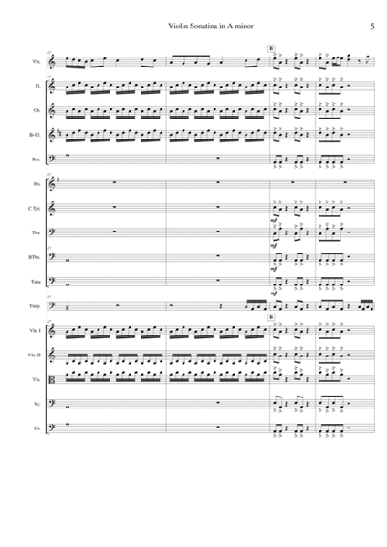 Violin Sonatina in A minor 'Agora' - Score Only image number null