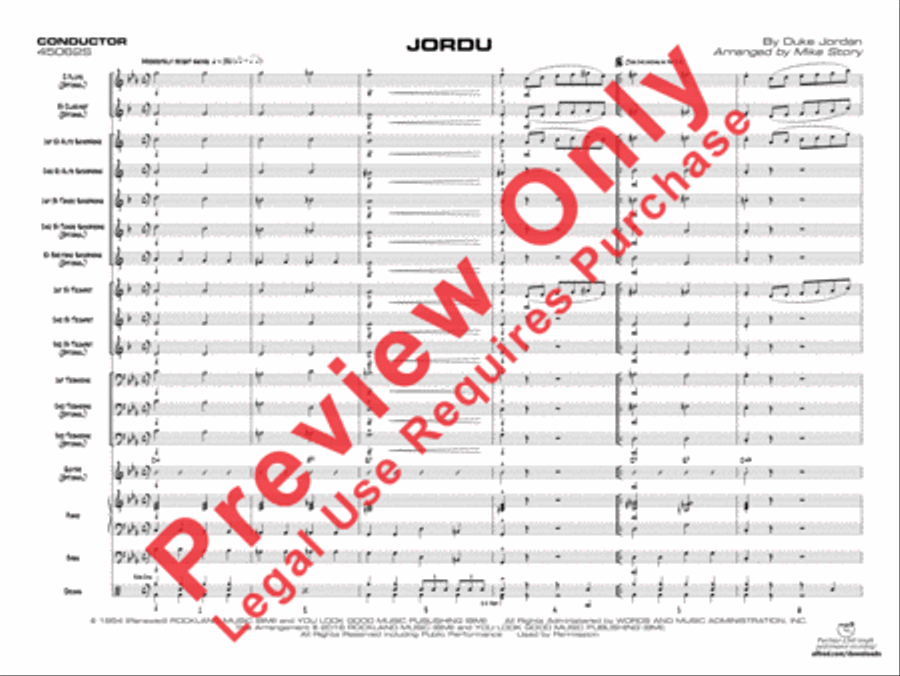 Jordu Jazz Ensemble scores gallery preview page 4