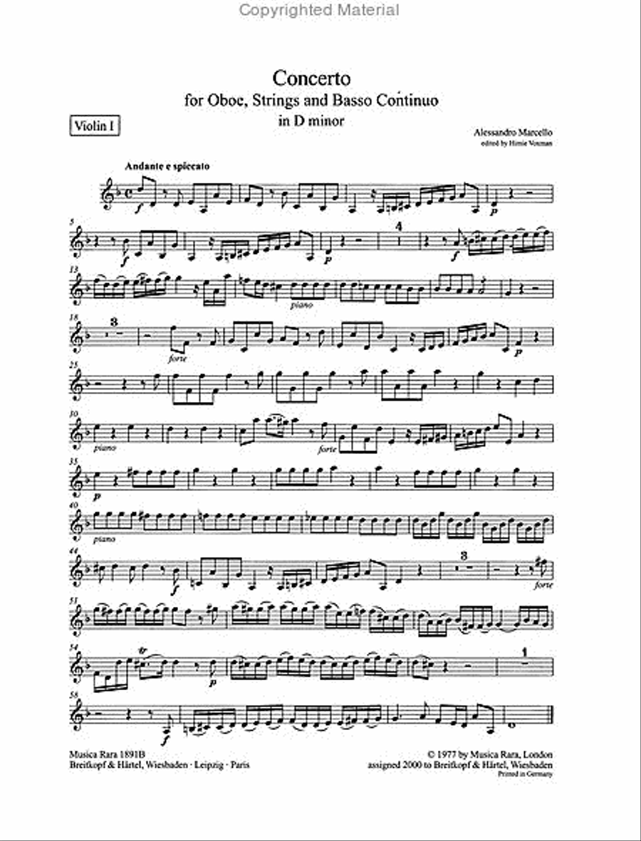 Concerto in D minor Orchestra scores gallery preview page 4