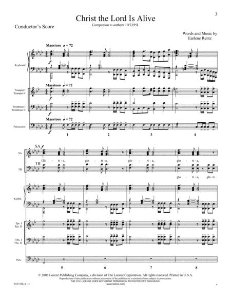 Christ the Lord Is Alive - Score and Parts