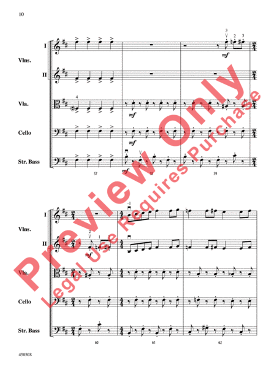 A Danny Elfman Spooktacular String Orchestra scores gallery preview page 11
