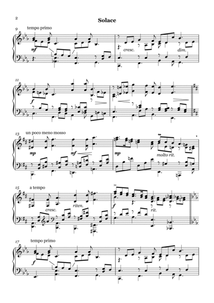 Solace / Vertroosting (Piano Solo Grade 7) image number null