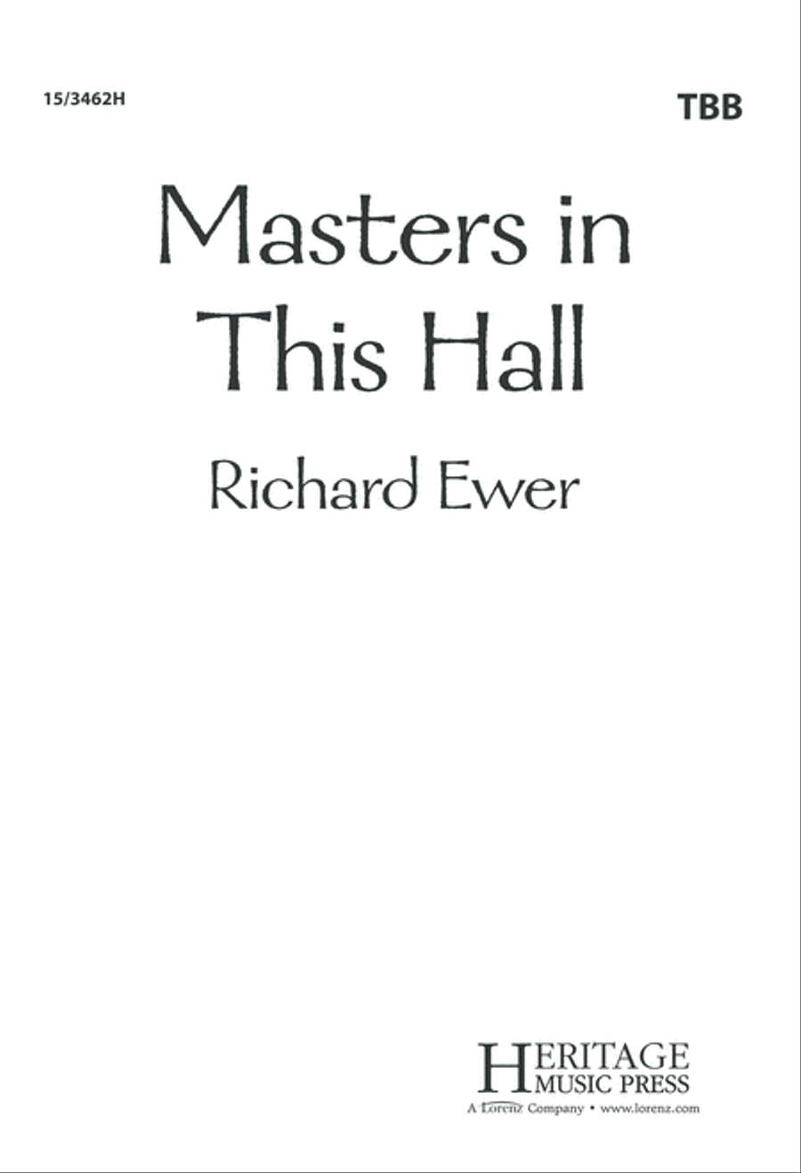 Masters In This Hall 3-Part scores gallery preview page 1