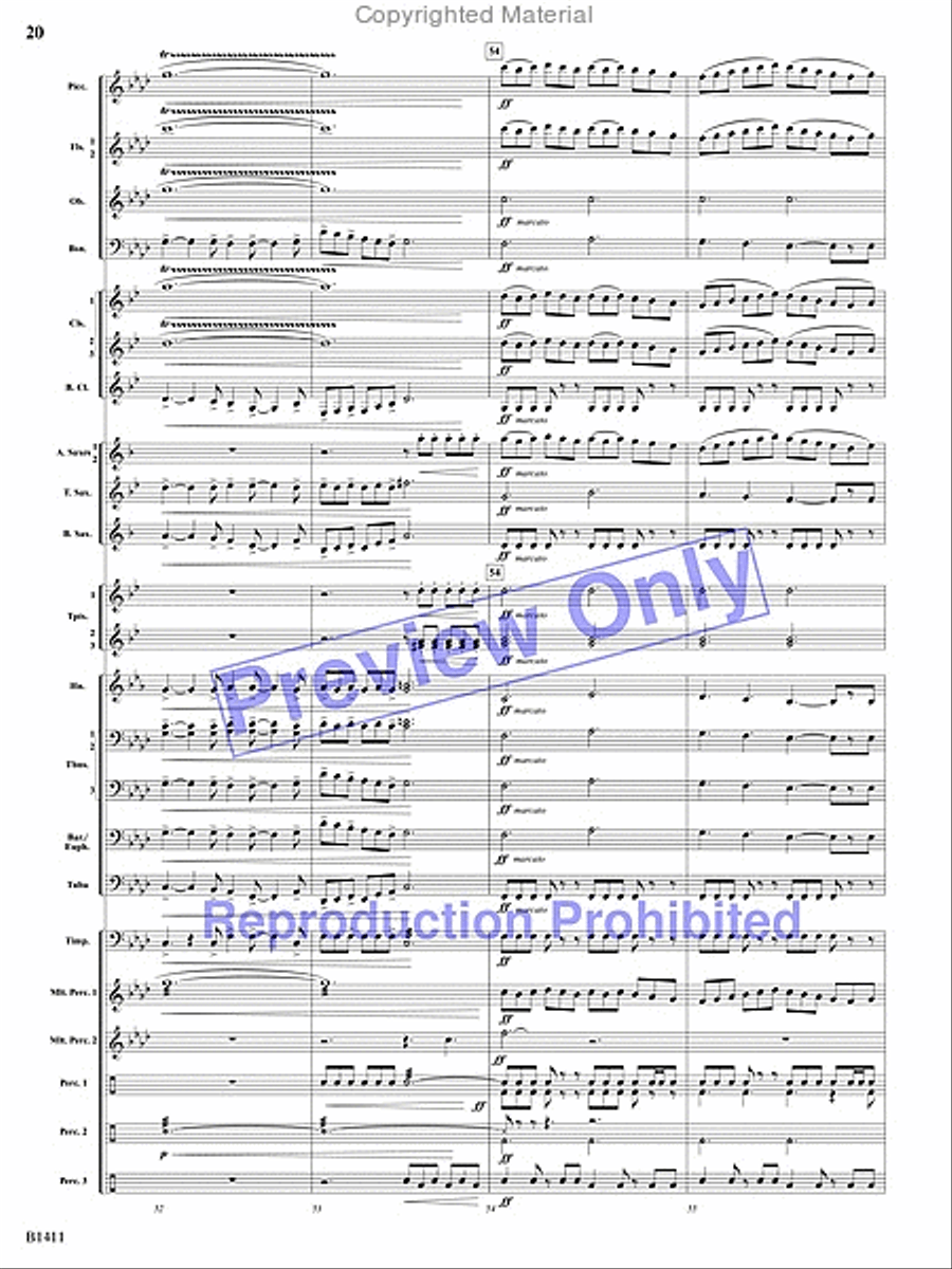 Pirates! Pirates! Concert Band scores gallery preview page 19