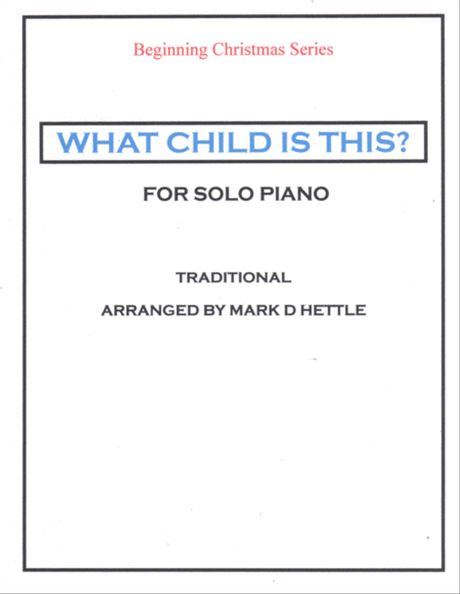 What Child Is This What Child Is This Easy Piano scores gallery preview page 1