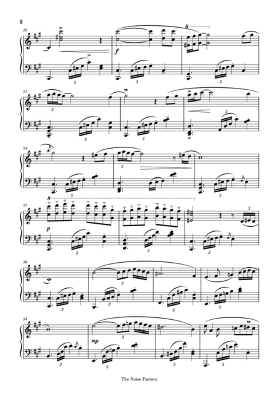 Red (From Colors) Piano Solo scores gallery preview page 2