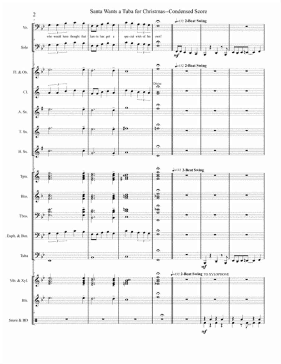 Santa wants a tuba for christmas store