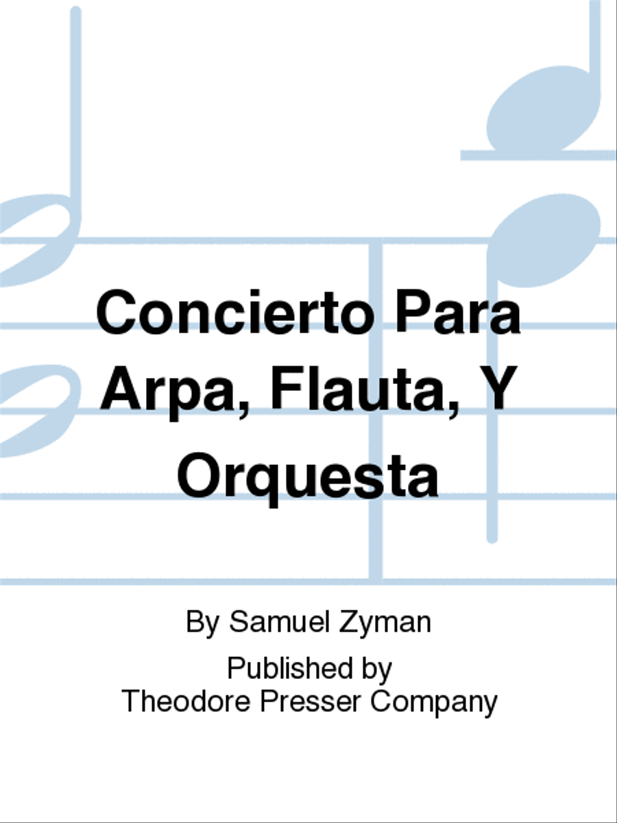 Concierto Para Arpa, Flauta, Y Orquesta Orchestra scores gallery preview page 1