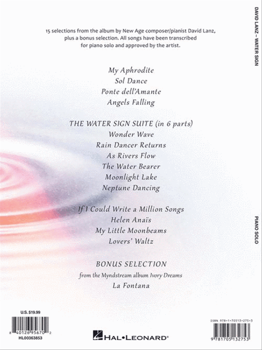 David Lanz – Water Sign Piano Solo scores gallery preview page 8