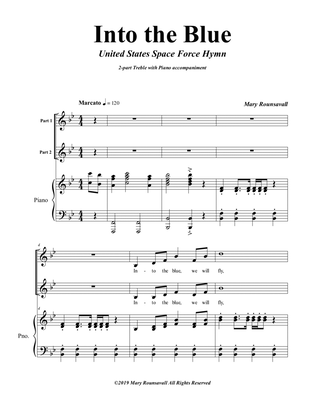 US SPACE FORCE HYMN (Into the Blue) (2-part choir)