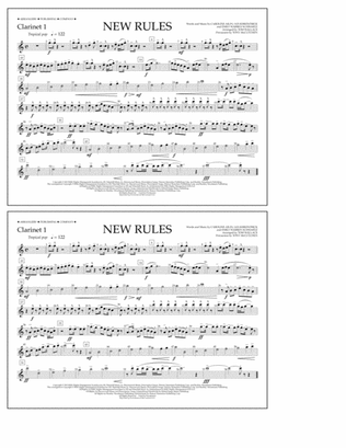 New Rules - Clarinet 1