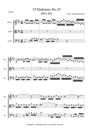 Sinfonias No.15 BWV 801