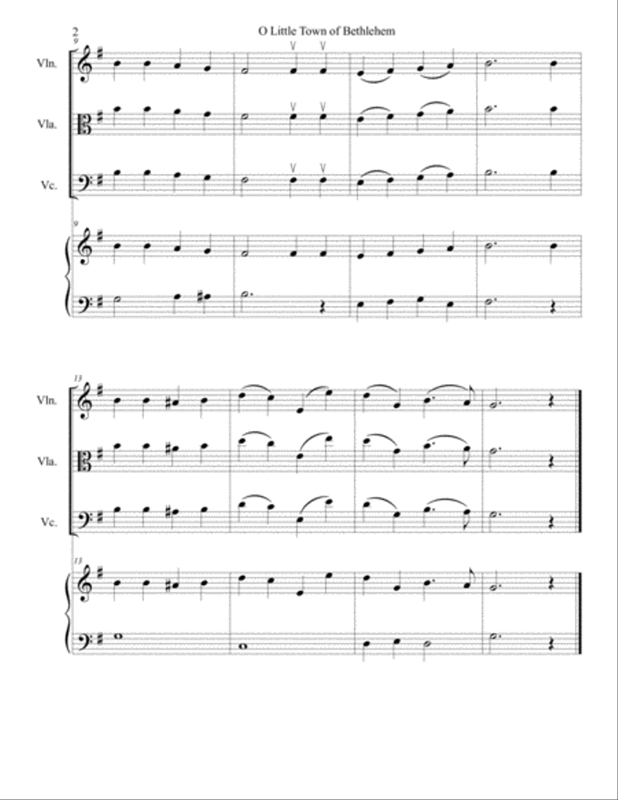 Traditional Christmas Carols for Viola Viola scores gallery preview page 4