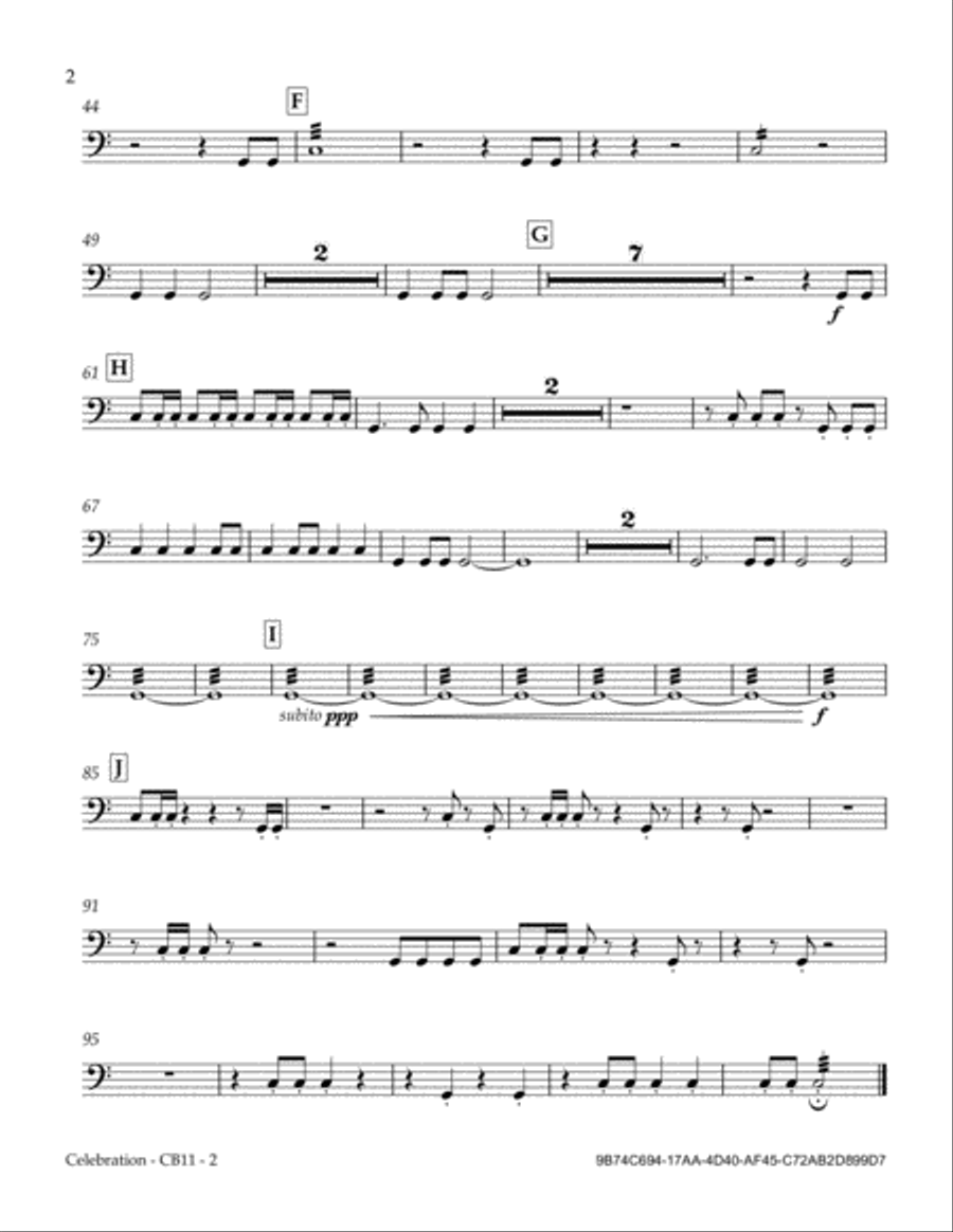 Celebration Concert Band scores gallery preview page 3