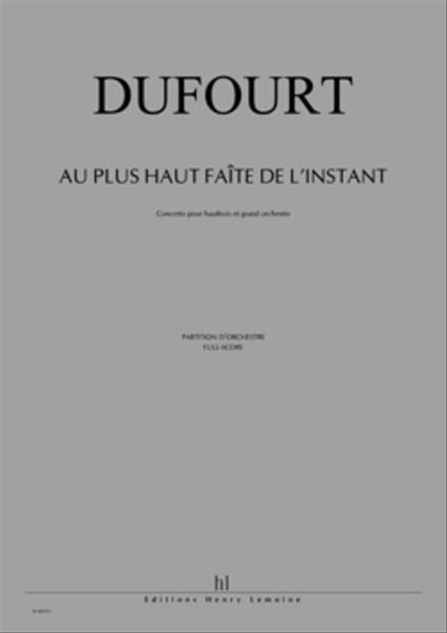 Au plus haut faite de l'instant Orchestra scores gallery preview page 1