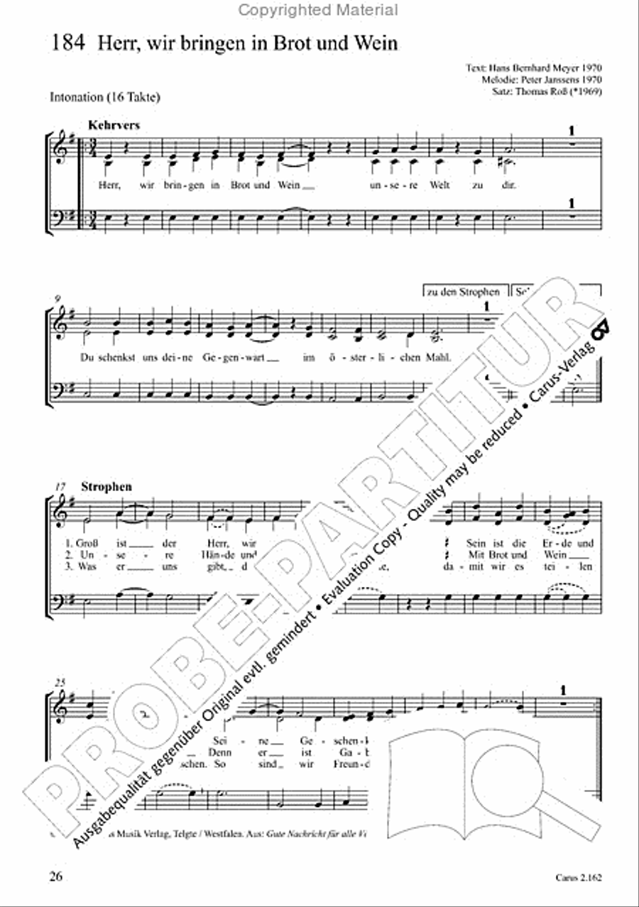 Chorbuch Gotteslob SAM 3-Part scores gallery preview page 27